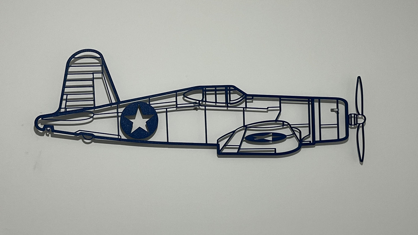 Corsair F4U Wall Art, 100cm