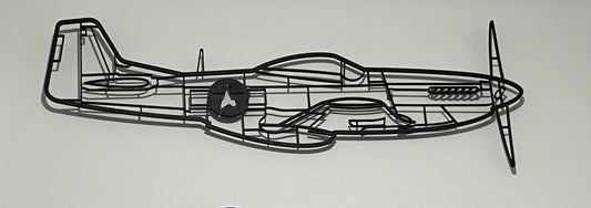 P51D Mustang Wall Art, 100cm